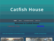 Tablet Screenshot of catfishhouserestaurant.com